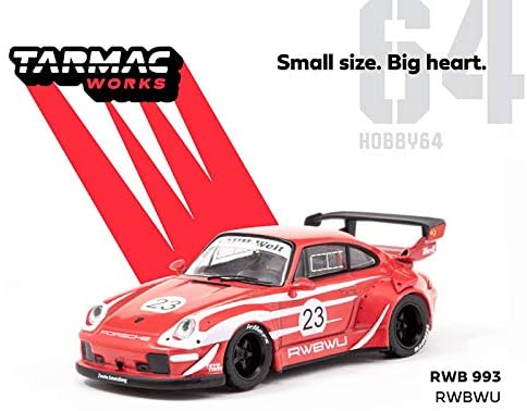 RAUH-Welt BEGRIFF (RWB) 993 RWBWU #23 (Red) 1:64 Scale Diecast Car By Tarmac Works