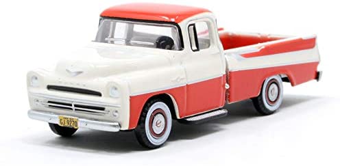 Dodge D100 Sweptside Pick Up (Tropical Coral / Glacier) 1:87 Scale Model