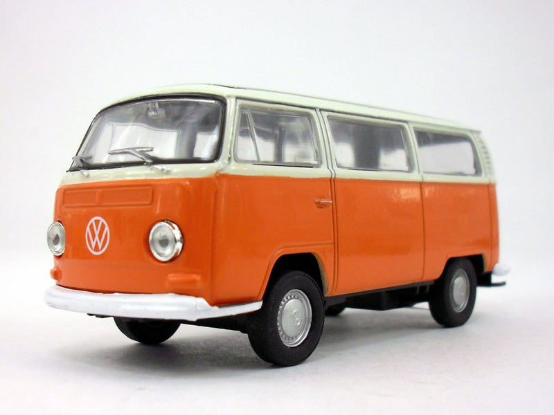 VW 1972 Bus T2 (Orange)  1/38 Scale Model By Welly