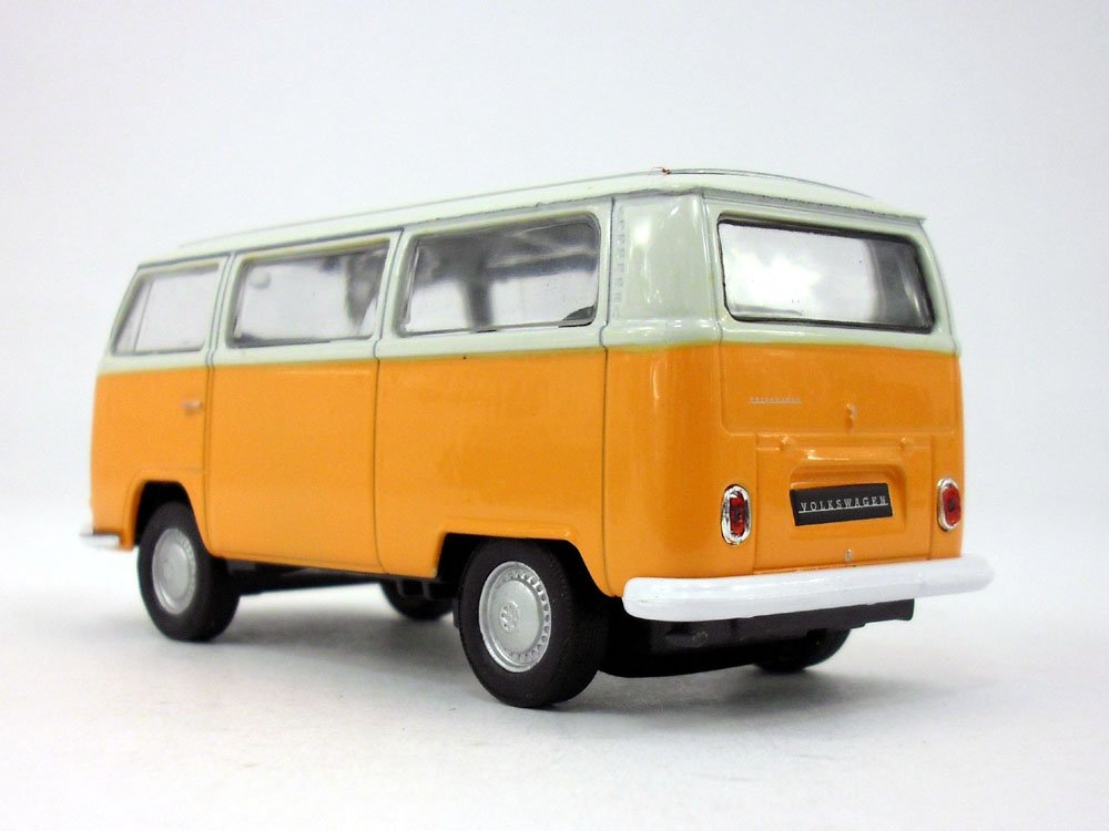Volkswagen Type 2 “Bus” T2 (Yellow) 1:38 Scale Diecast Car By Welly (No Retail Box)