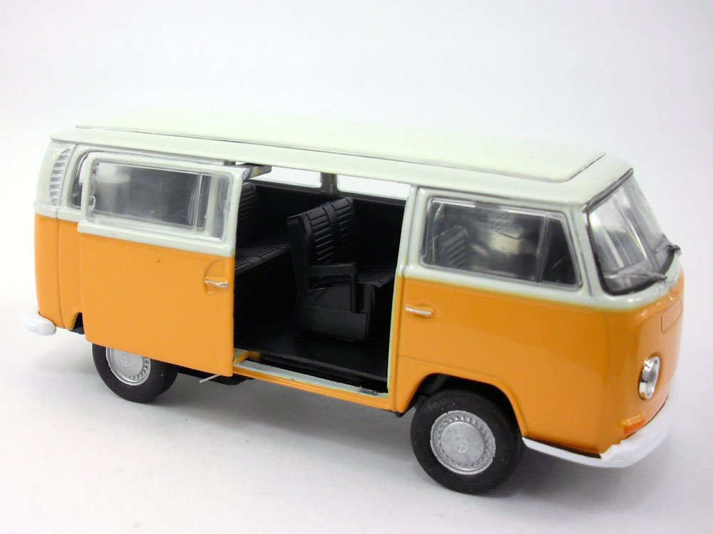Volkswagen Type 2 “Bus” T2 (Yellow) 1:38 Scale Diecast Car By Welly (No Retail Box)