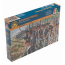 American Revolutionary War American Infantry, 1/72 Scale Plastic Figures