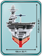 USS Enterprise CV-6 Aircraft Carrier 1:300 Scale, 2510 Piece Block Kit By Cobi Front View Dimensions
