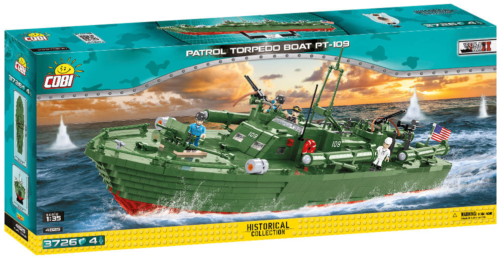 Patrol Torpedo Boat PT-109, 3726 Piece Block Kit