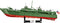 Patrol Torpedo Boat PT-109, 3726 Piece Block Kit Port Side View
