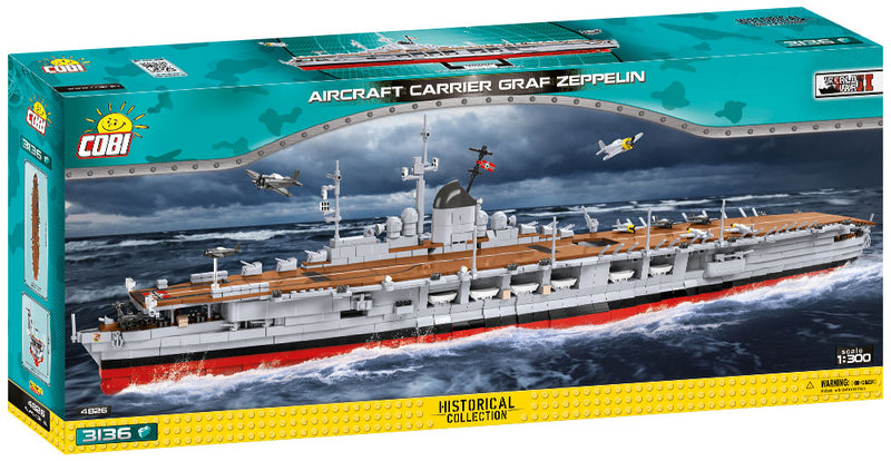Graf Zeppelin Aircraft Carrier 1:300 Scale, 3136 Piece Block Kit