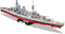 HMS Hood Battlecruiser 1:300 Scale, 2613 Piece Block Kit Left Rear View