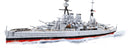 HMS Hood Battlecruiser 1:300 Scale, 2613 Piece Block Kit Completed Example