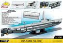 USS Tang SS-306 Submarine, 777 Piece Block Kit Back of Box