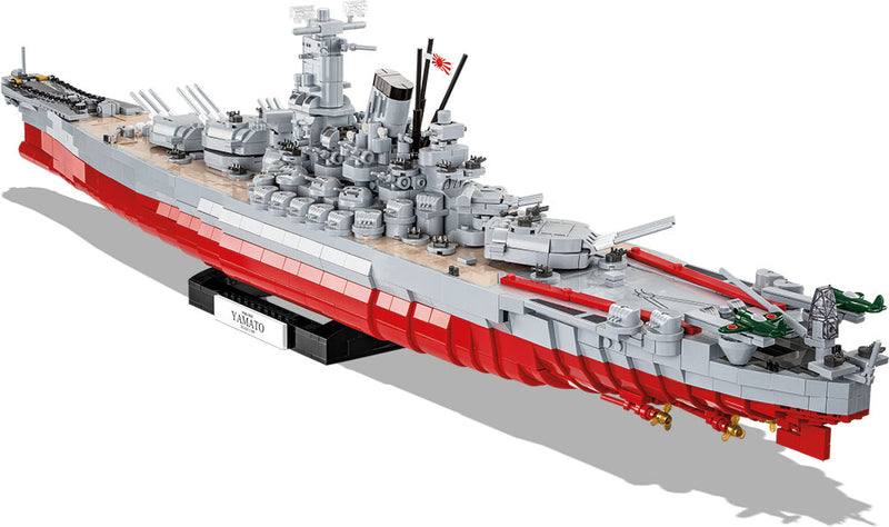 Yamato Battleship 1:300 Scale, 2665 Piece Block Kit Left Rear View