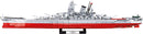 Yamato Battleship 1:300 Scale, 2665 Piece Block Kit Completed Side View