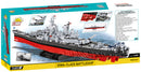 Iowa Class Battleship (4 in 1) Executive Edition, 1/300 Scale 2685 Piece Block Kit Back Of Box