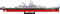 Iowa Class Battleship (4 in 1) Executive Edition, 1/300 Scale 2685 Piece Block Kit Side View