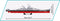 USS Missouri Battleship BB-63, 1/300 Scale 2655 Piece Block Kit Dimensions