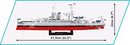 Pennsylvania Class Battleship (2 In 1) Executive Edition, 1/300 Scale 2088 Piece Block Kit Dimensions