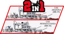 Pennsylvania Class Battleship (2 In 1) Executive Edition, 1/300 Scale 2088 Piece Block Kit 2 In 1