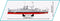 USS Arizona Battleship, 1/300 Scale 2046 Piece Block Kit Port Side View Dimensions