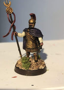 Warriors Of Carthage, 28 mm Scale Model Plastic Figures Standard Bearer