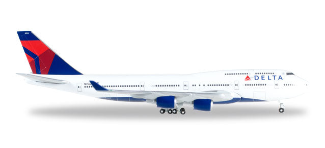 Boeing 747-400 N674US Delta Airlines 1:500 Scale Model By Herpa
