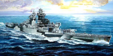 Richelieu French Battleship 1943, 1:700 Scale Model Kit Box Art