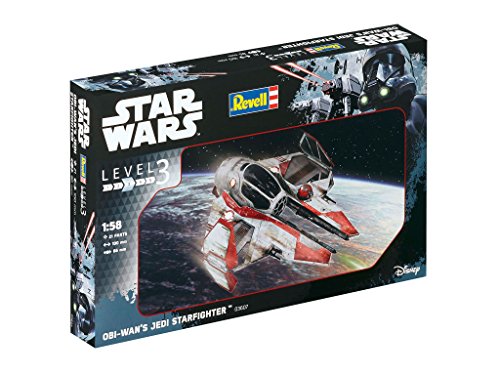 Star Wars Obi-Wan’s Jedi Starfighter 1/58 Scale Model Kit By Revell Germany