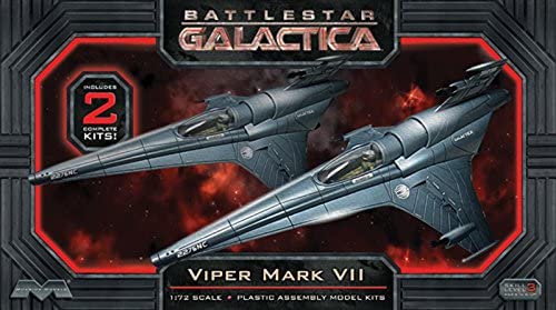 Battlestar Galactica Viper Mark VII (2 Pack) 1:72 Scale Model Kit By Moebius 