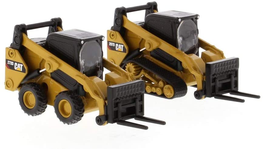 Caterpillar 272D2 Skid Steer Loader & Compact Track Loader 1:64 Scale Diecast Models Right Front View