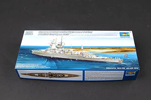 Admiral Graf Spee Pocket Battleship 1937, 1:700 Scale Model Kit By Trumpeter