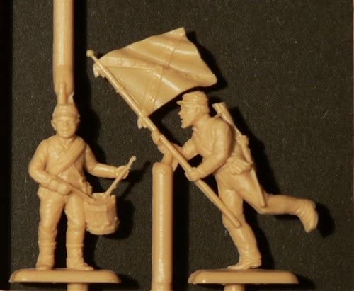 American Civil War Confederate Infantry 1861, 1/72 Scale Plastic Figures Sprue