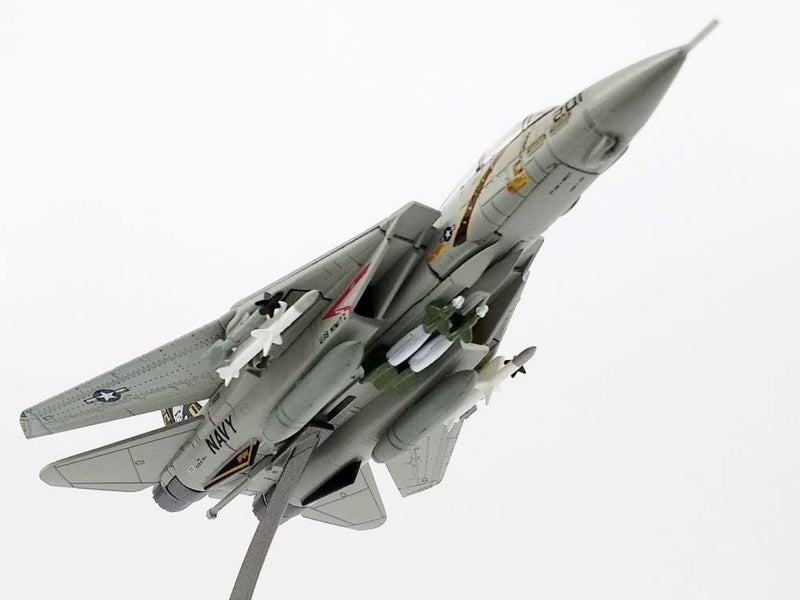 Grumman F-14D Tomcat VF-84 “Jolly Rogers” 1:144 Scale Diecast Model Right Front Low View