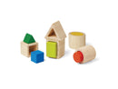 Geo Matching Wooden Blocks By Plan Toys