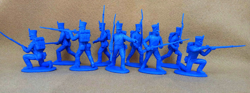 Napoleonic Wars French Fusiliers 1812 –1815, 54 mm (1/32) Scale Plastic Figures By Expeditionary Force