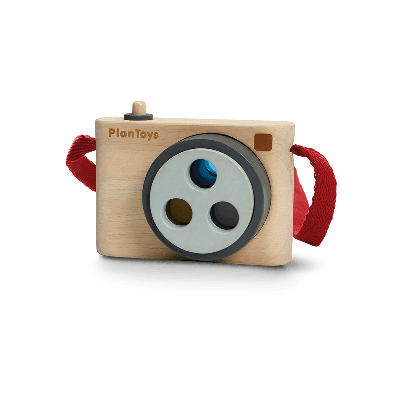Colored Snap Camera Wooden Toy