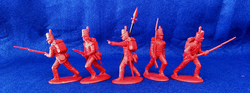 Napoleonic Wars British Grenadiers 1803 – 1815, 54 mm (1/32) Scale Plastic Figures Close Up