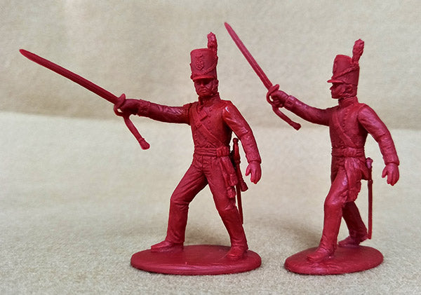 Napoleonic Wars British Infantry Officers (Line, Light, & Marines) 1803 –1815, 54 mm (1/32) Scale Plastic Figures Detailed View