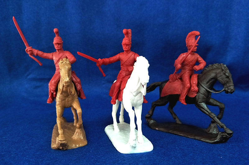 Napoleonic Wars British Life Guards Cavalry 1803 –1815, 54 mm (1/32) Scale Plastic Figures Close Up