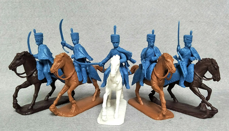 Napoleonic Wars British Hussars 1803 –1815, 54 mm (1/32) Scale Plastic Figures