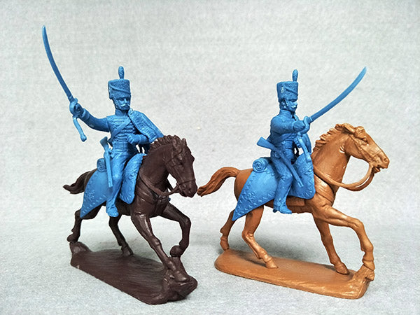 Napoleonic Wars British Hussars 1803 –1815, 54 mm (1/32) Scale Plastic Figures Close Up