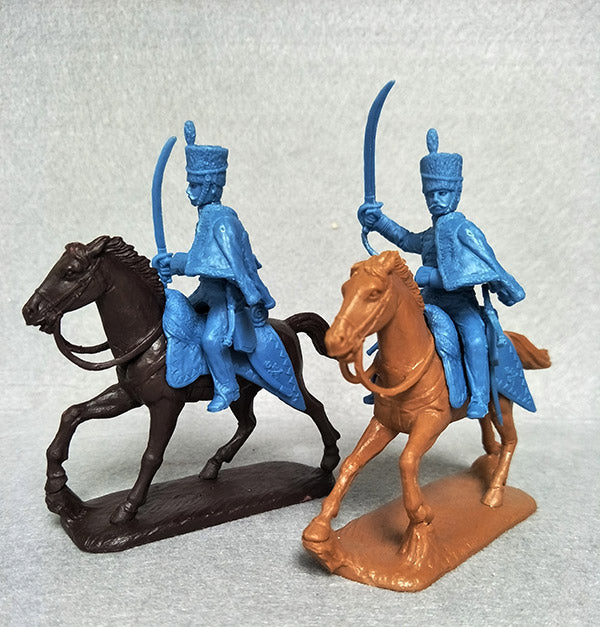 Napoleonic Wars British Hussars 1803 –1815, 54 mm (1/32) Scale Plastic Figures 2 Unit Close Up