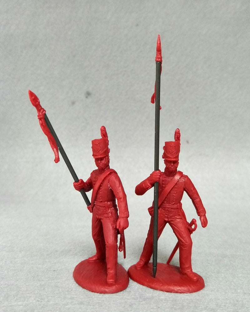 Napoleonic Wars British Line Infantry Command 1803 – 1815, 54 mm (1/32) Scale Plastic Figures Lancers