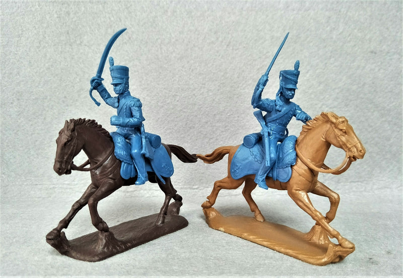 Napoleonic Wars British Light Dragoons 1812–1815, 54 mm (1/32) Scale Plastic Figures Close Up