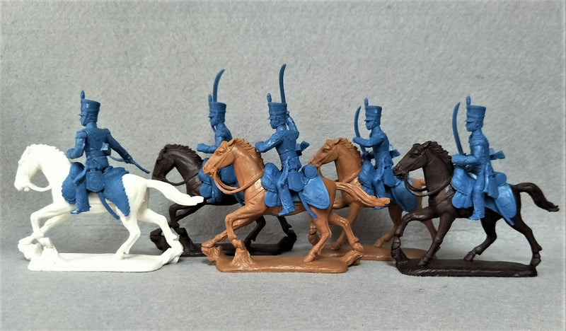 Napoleonic Wars British Light Dragoons 1812–1815, 54 mm (1/32) Scale Plastic Figures Side View