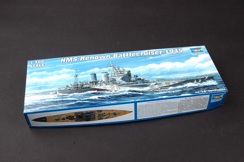 HMS Renown Battlecruiser 1945, 1:700 Scale Model Kit By Trumpeter