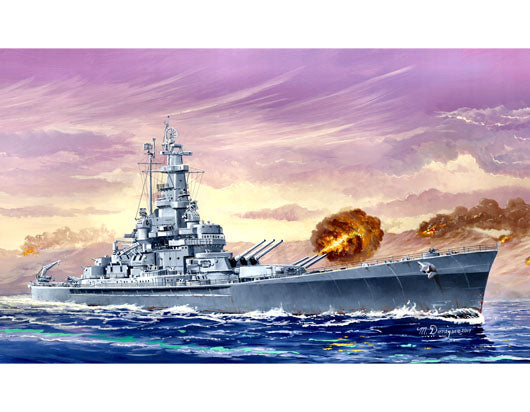 USS Massachusetts Battleship BB-59, 1:700 Scale Model Kit