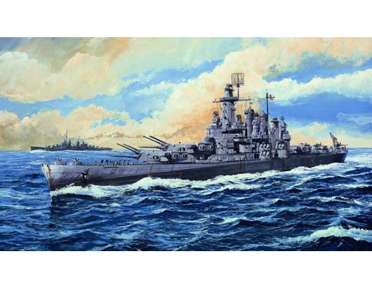 USS Washington Battleship BB-56, 1:700 Scale Model Kit