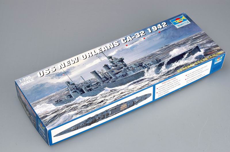 USS New Orleans Heavy Cruiser CA-32 1942, 1:700 Scale Model Kit