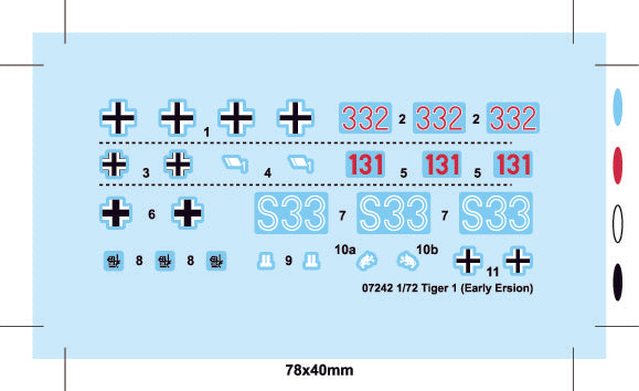 Tiger I (Early Production) ,1:72 Scale Model Kit