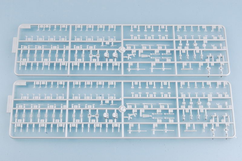 USS Ticonderoga Aircraft Carrier CV-14, 1:700 Scale Model Kit Frame Example