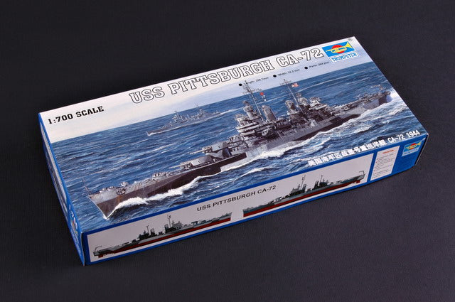 USS Pittsburgh Heavy Cruiser CA-72 1944, 1:700 Scale Model Kit