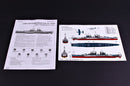USS Pittsburgh Heavy Cruiser CA-72 1944, 1:700 Scale Model Kit Instructions